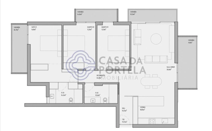 Apartamento T3 para Venda em São Martinho Foto 19