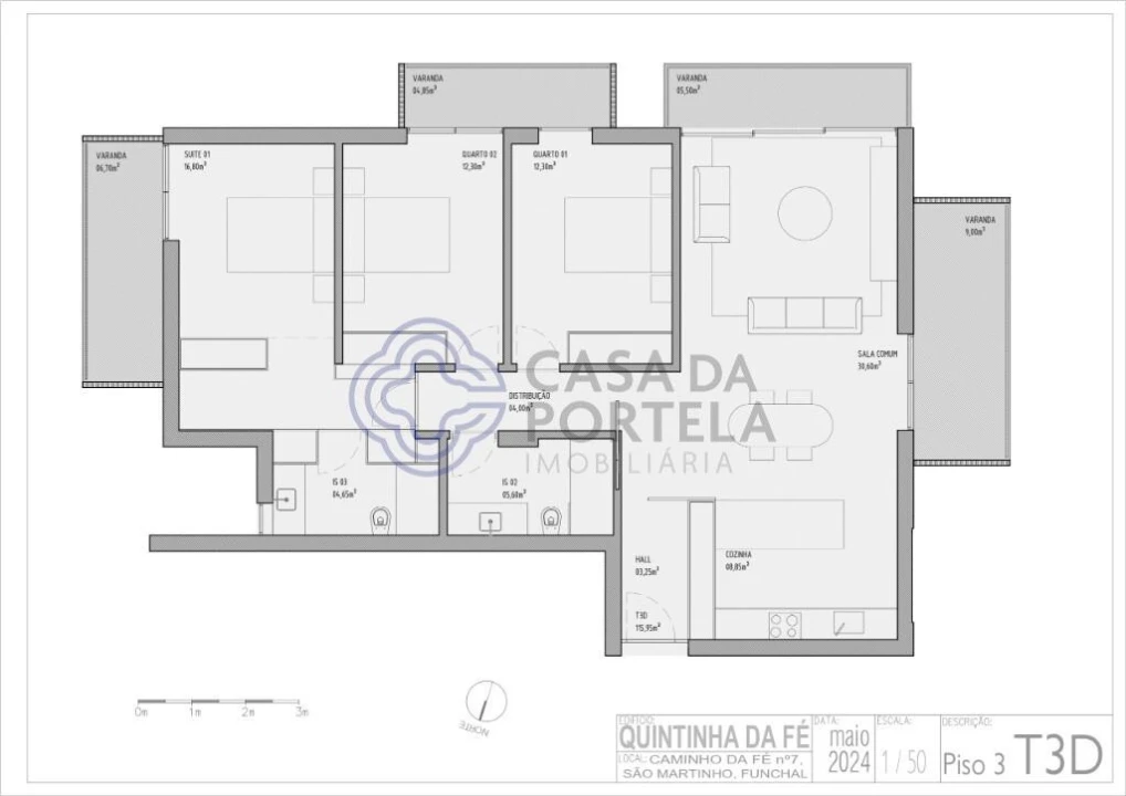 Apartamento T3 para Venda em São Martinho Foto 18