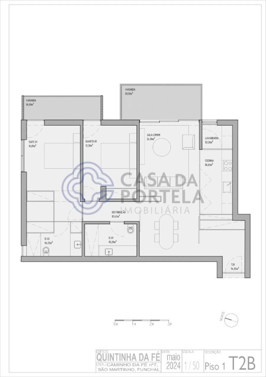 Apartamento T3 para Venda em São Martinho Foto 17