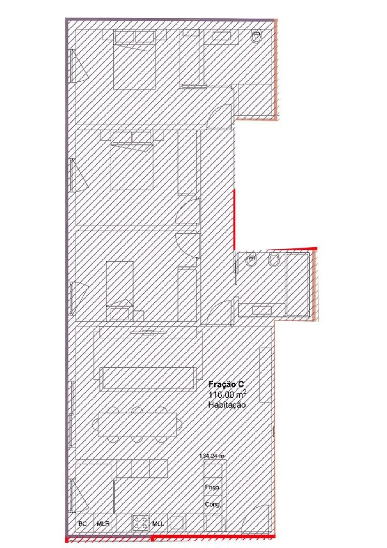 Apartamento T3 para Venda em Albergaria-A-Velha e Valmaior Foto 16