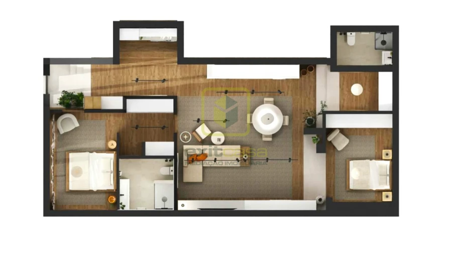 Apartamento T2 para Venda em Buarcos Planta 1