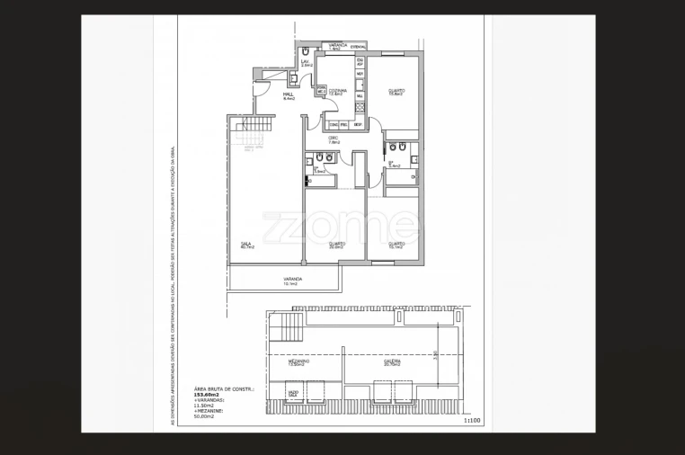 Apartamento T4 para Venda em Carcavelos e Parede Planta 1