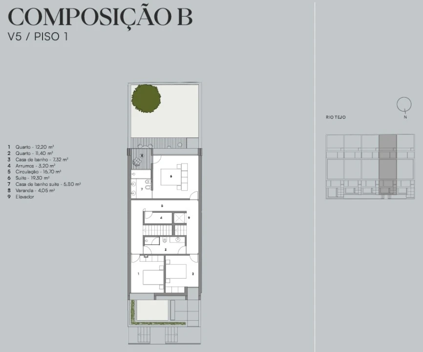 Moradia T5 para Venda em Alcantara Planta 2