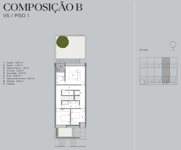 Moradia T5 para Venda em Alcantara Planta 2
