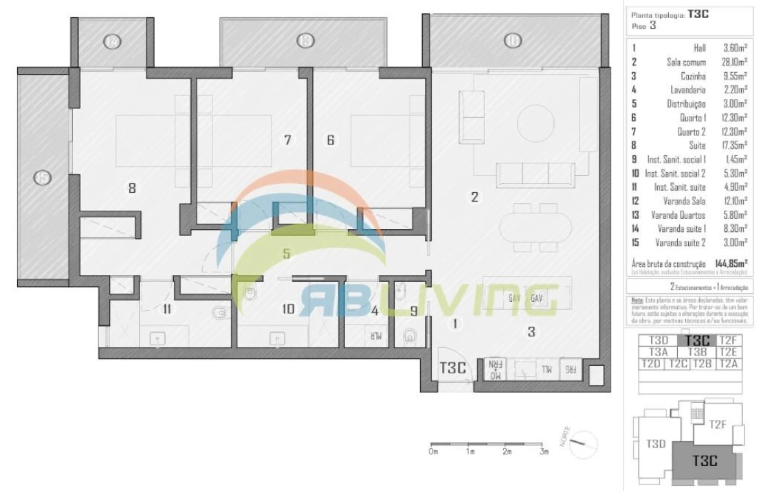 Apartamento T3 para Venda em São Martinho Foto 14