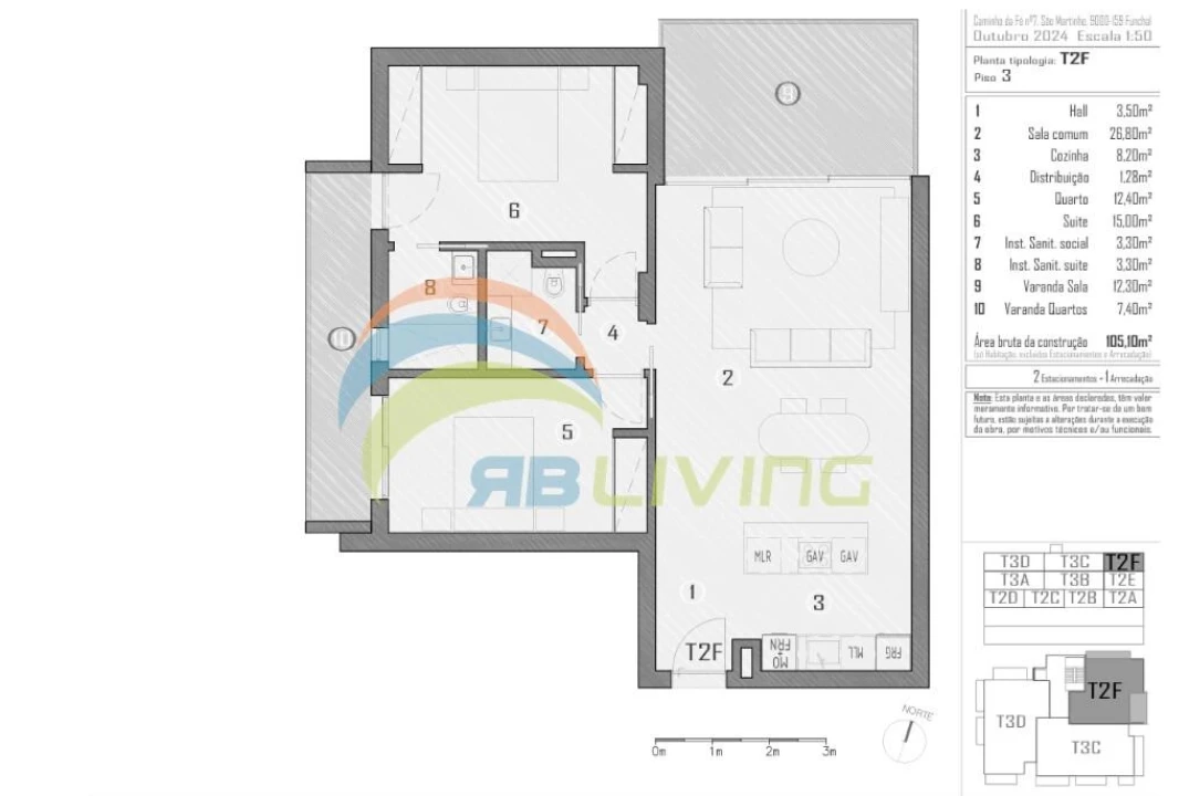 Apartamento T2 para Venda em São Martinho Foto 16