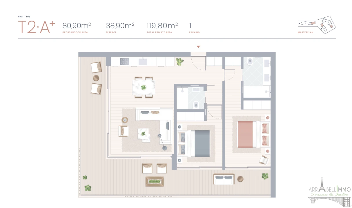 Apartamento T2 para Venda em Lagoa e Carvoeiro Foto 21