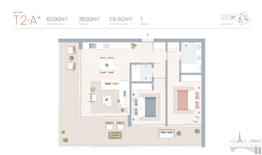 Apartamento T2 para Venda em Lagoa e Carvoeiro Foto 21