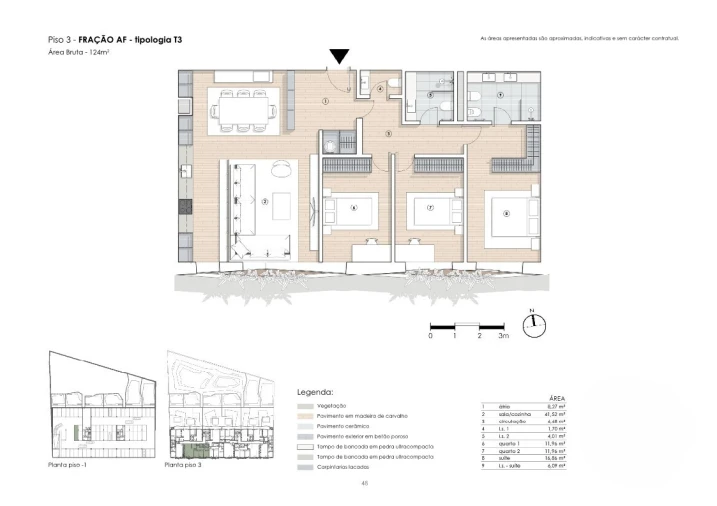 Apartamento T3 para Venda em Paranhos Planta 1