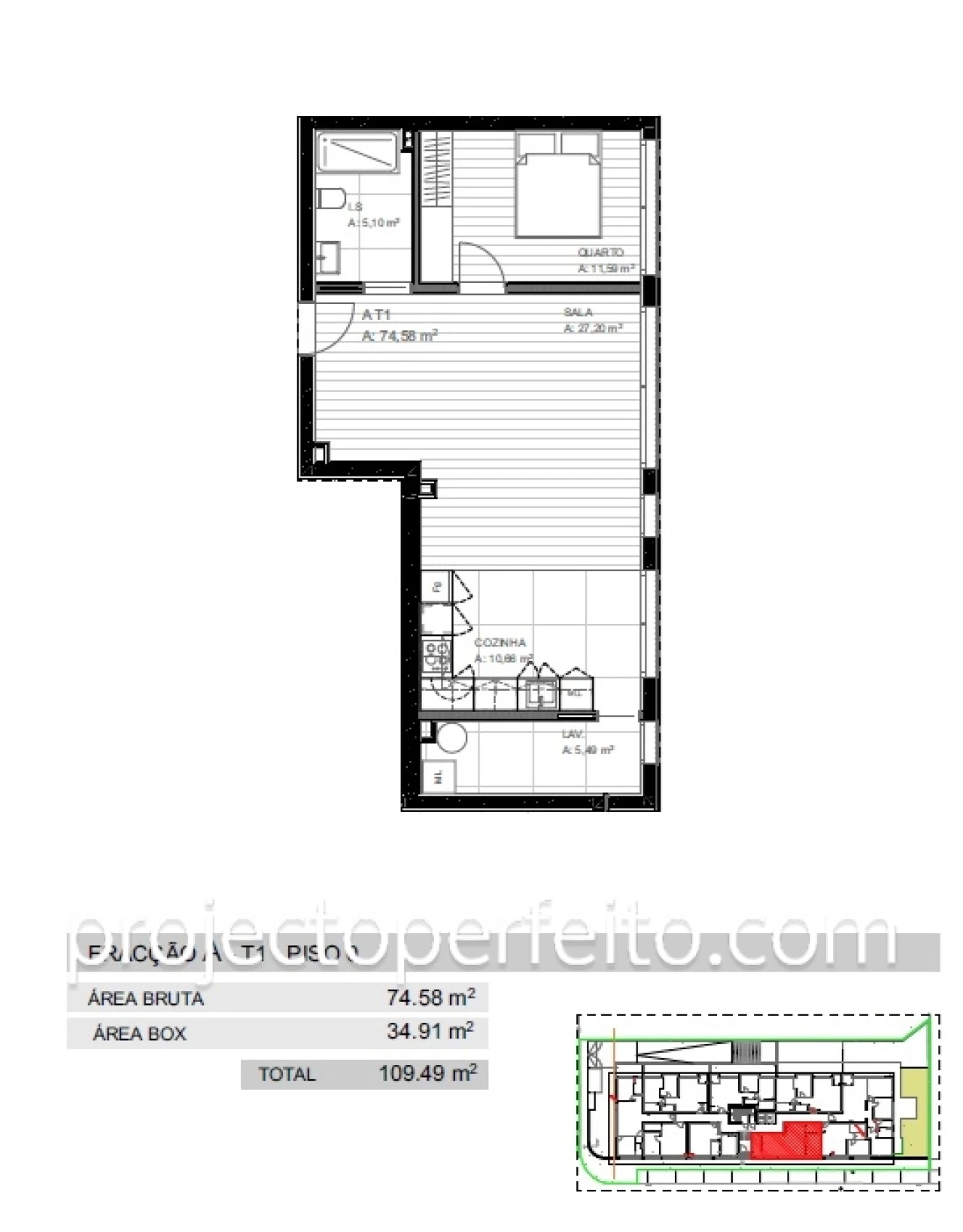 Apartamento T1 para Venda em Grijó e Sermonde Foto 2