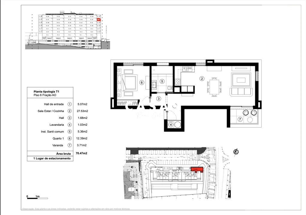 Apartamento T1 para Venda em São Martinho Foto 25
