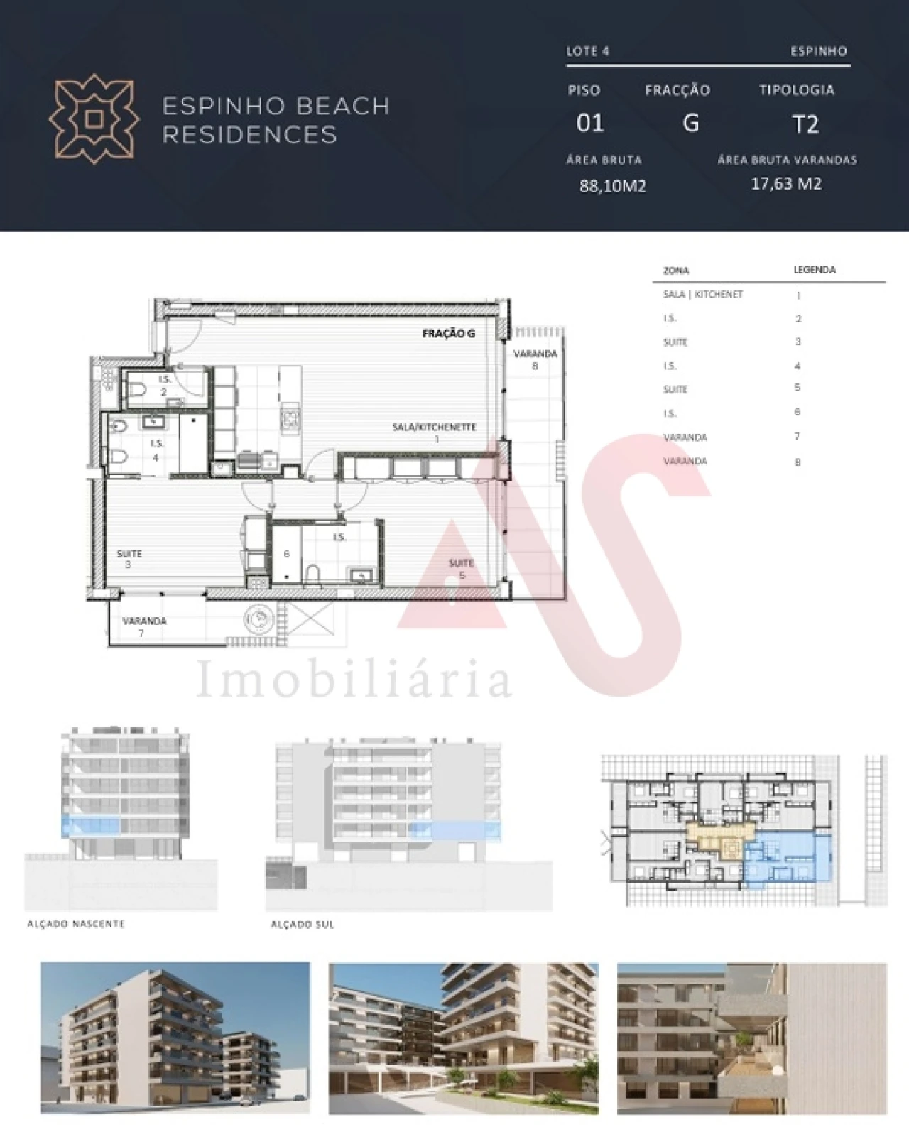 Apartamento T2 para Venda em Espinho Foto 49
