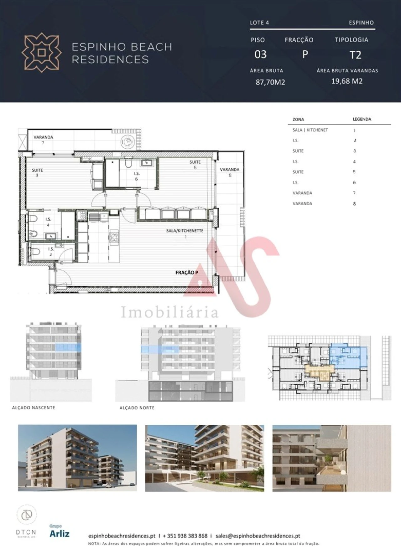 Apartamento T2 para Venda em Espinho Foto 50
