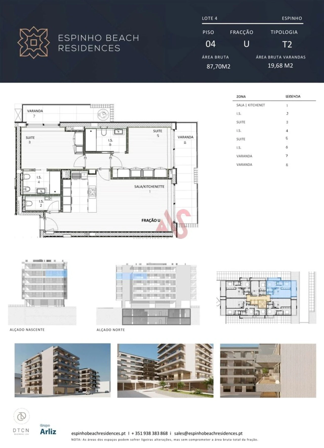 Apartamento T2 para Venda em Espinho Foto 49
