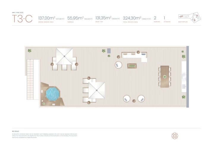 Apartamento T3 para Venda em Silves Planta 1