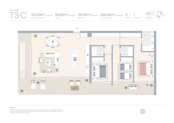 Apartamento T3 para Venda em Silves Planta 2