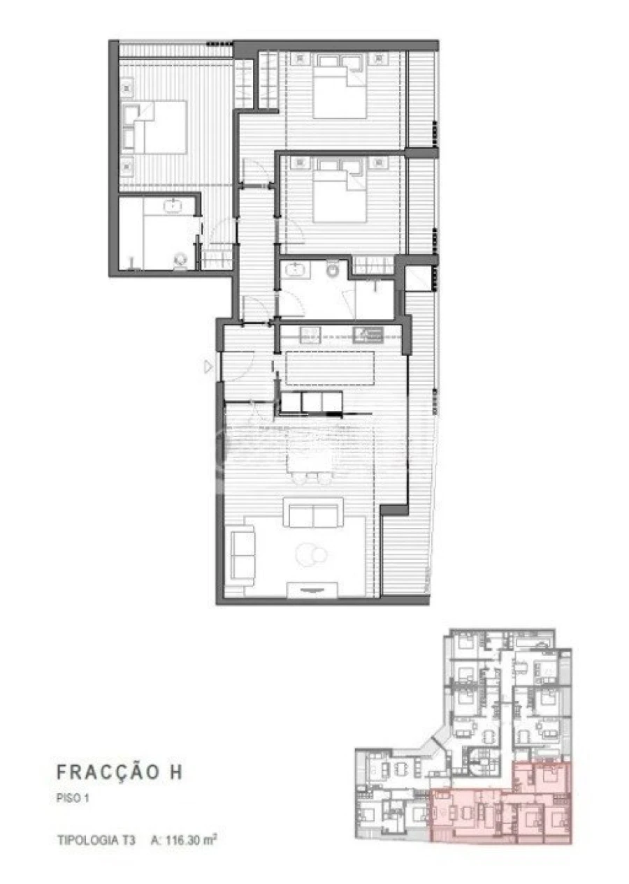 Apartamento T3 para Venda em Silvalde Foto 6