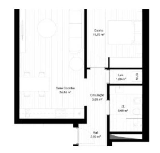 Apartamento T1 para Venda em Portimão Planta 1