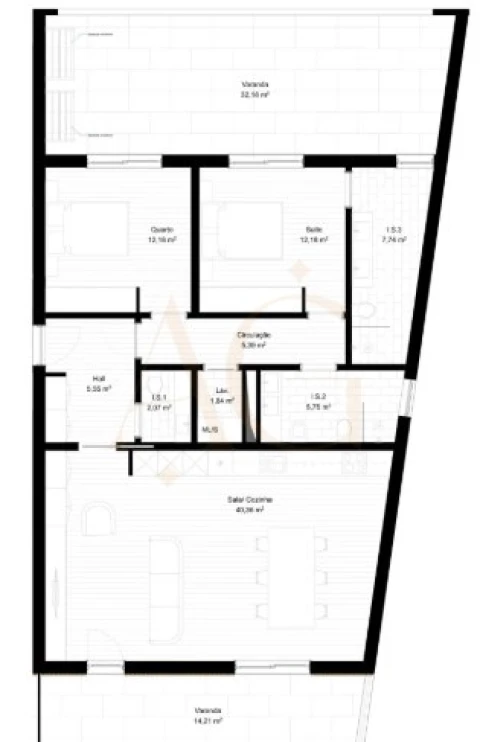 Apartamento T2 para Venda em Portimão