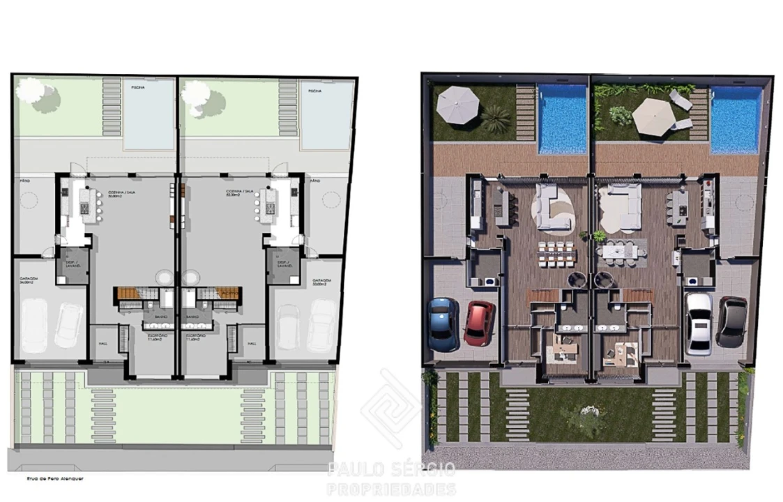 Moradia T3 para Venda em Esmoriz Planta 2