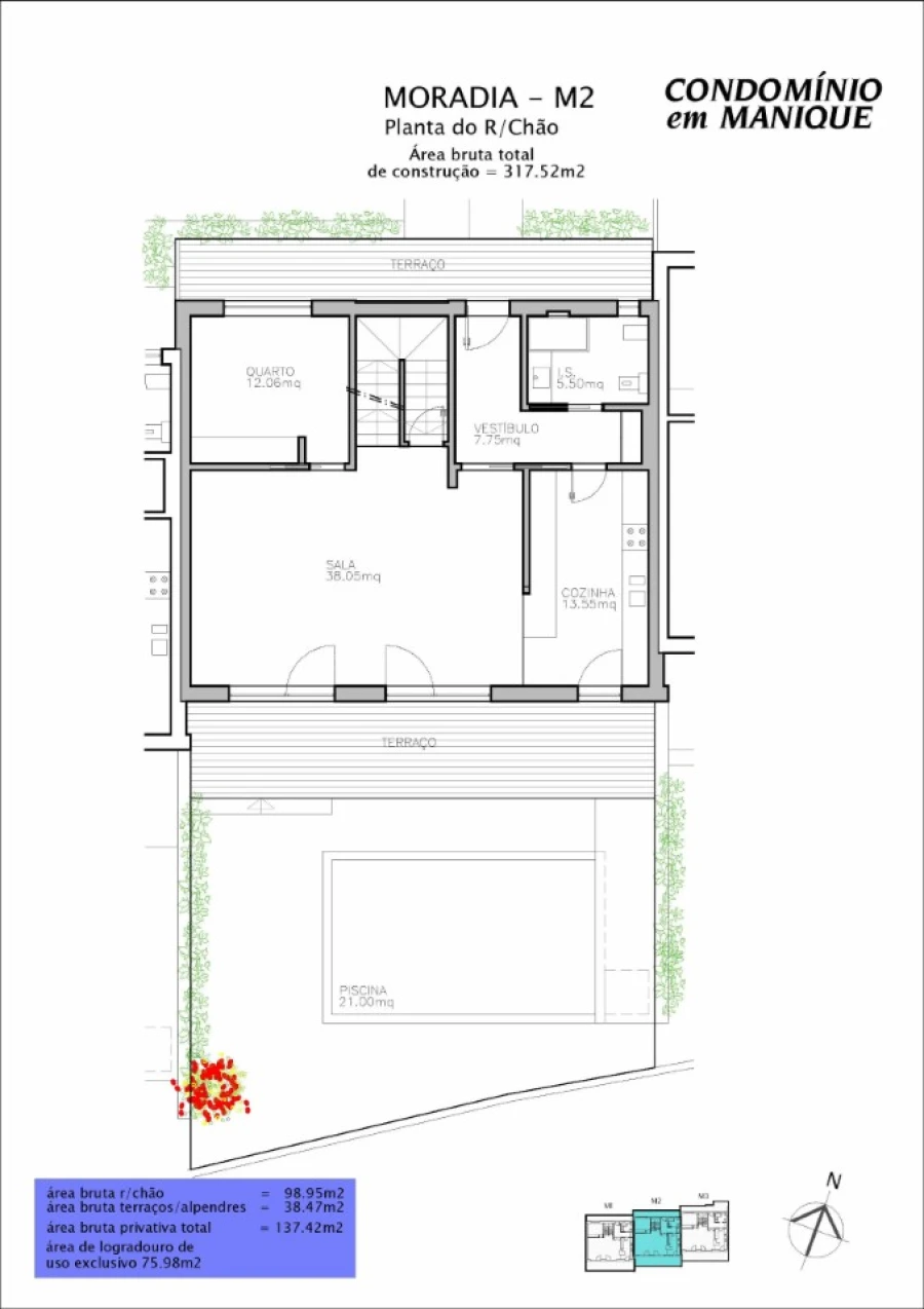 Moradia T4 para Venda em Alcabideche Planta 4