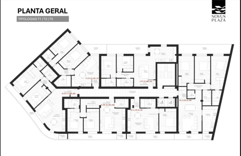 Apartamento T2 para Venda em Esgueira Planta 1