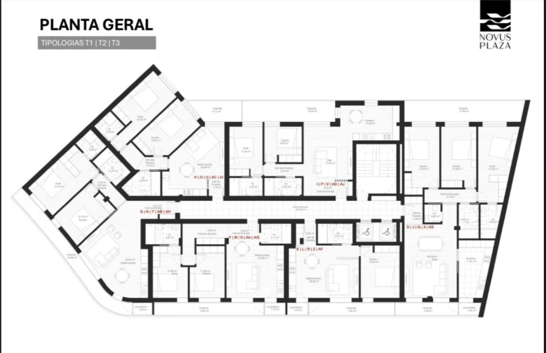 Apartamento T3 para Venda em Esgueira Planta 1