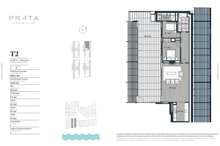 Apartamento T2 para Venda em Marvila Planta 1