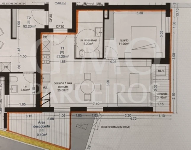 Apartamento T1 para Venda em Glória e Vera Cruz