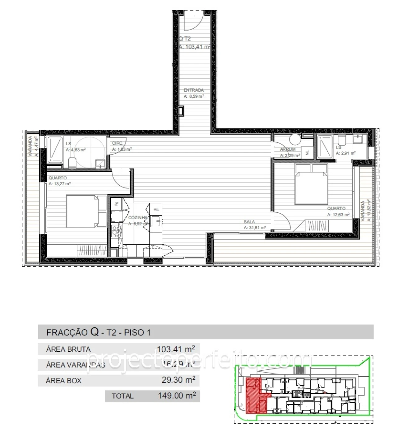 Apartamento T2 para Venda em Grijó e Sermonde Foto 11