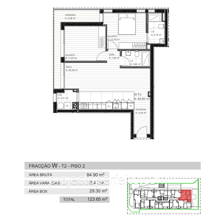 Apartamento T2 para Venda em Grijó e Sermonde Foto 11