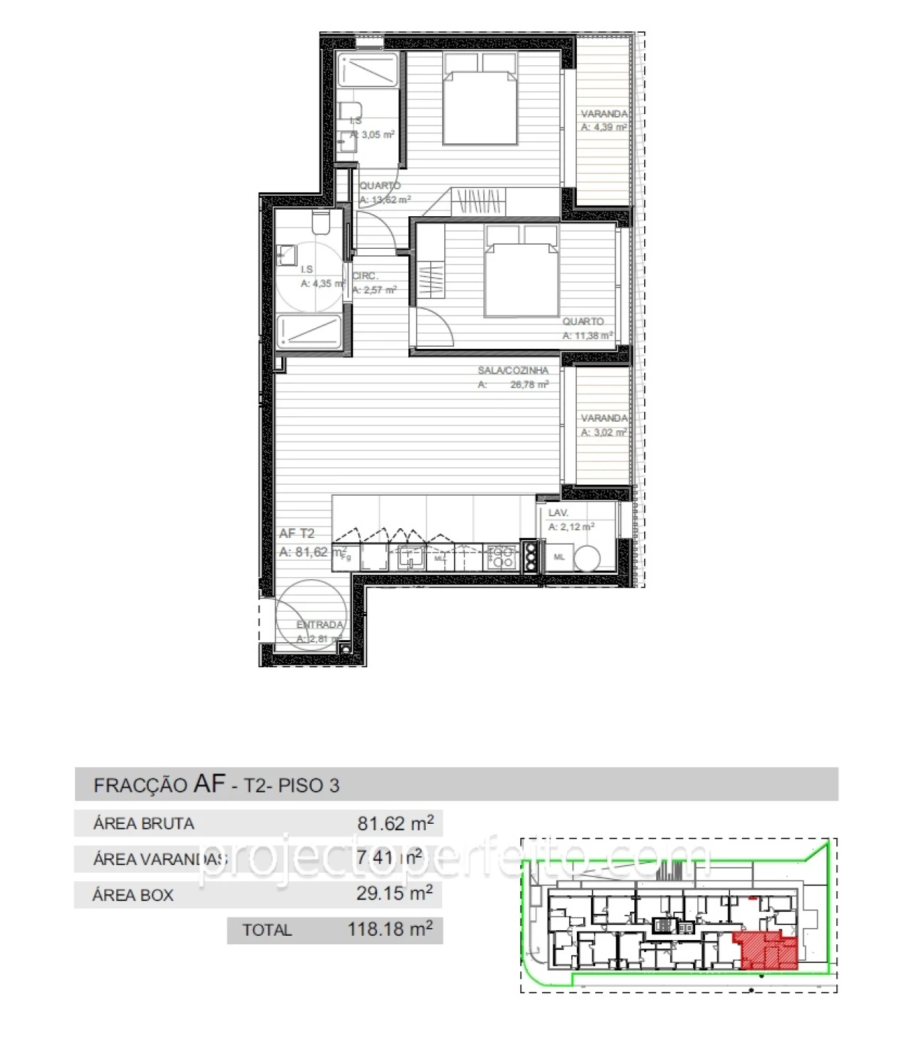 Apartamento T2 para Venda em Grijó e Sermonde Foto 57