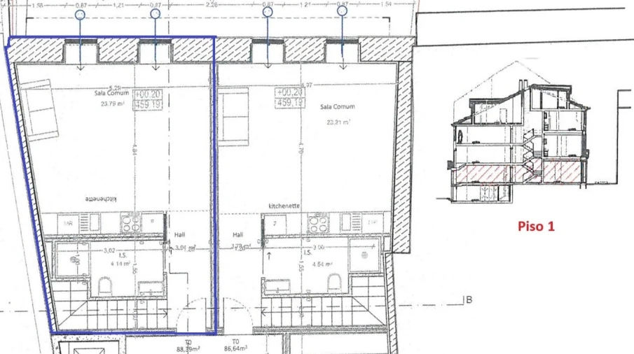 Apartamento T2 para Venda em Viseu Foto 7