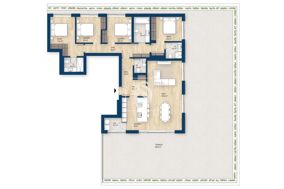 Apartamento T4 para Venda em Canidelo Foto 12
