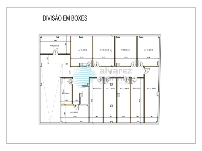 Armazém para Arrendamento em Santa Maria, São Pedro e Matacães Planta 1