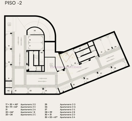 Apartamento T1 para Venda em Alcantara Planta 3