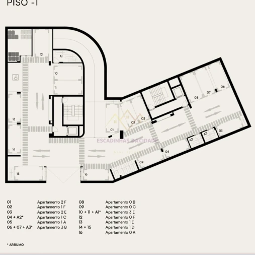 Apartamento T1 para Venda em Alcantara Planta 2