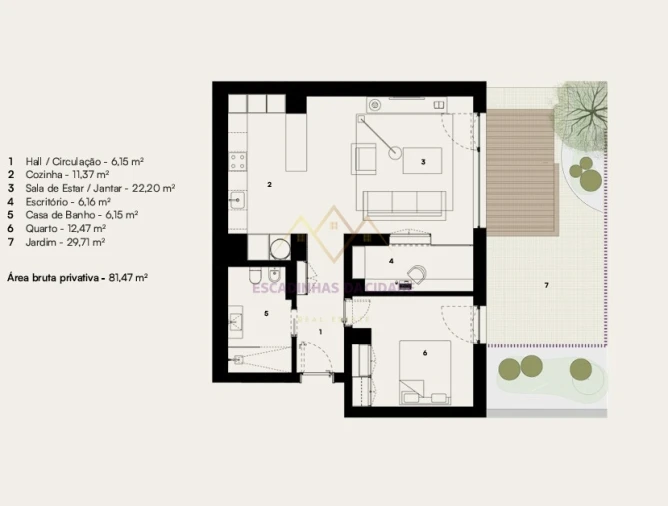 Apartamento T1 para Venda em Alcantara Foto 25