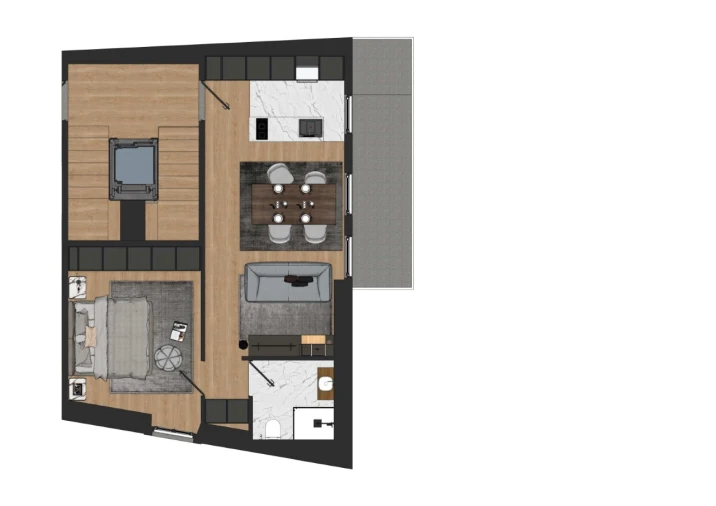 Apartamento T1 para Venda em Santa Maria Maior e Monserrate e Meadela Planta 1