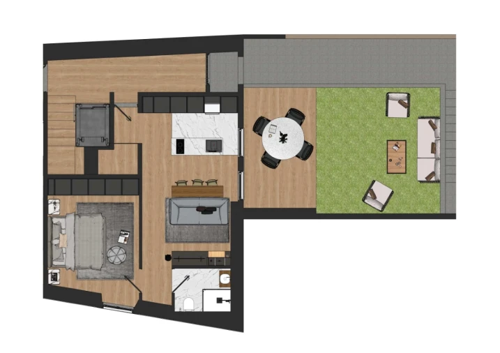 Apartamento T1 para Venda em Santa Maria Maior e Monserrate e Meadela Planta 1