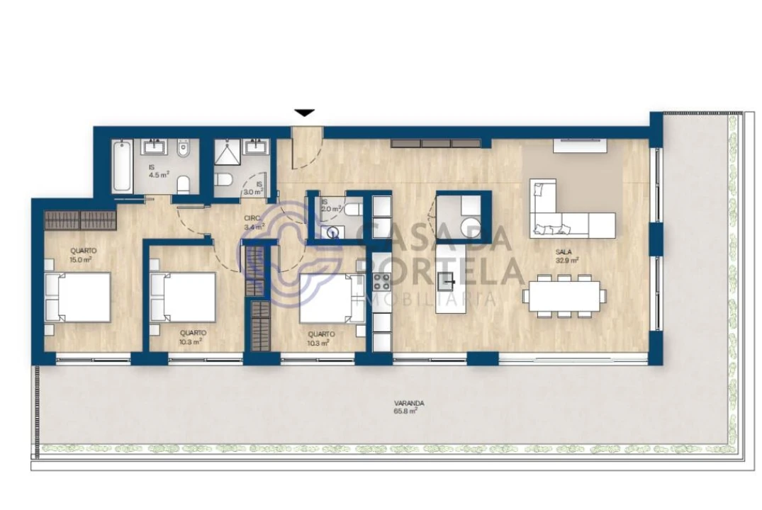 Apartamento T3 para Venda em Canidelo Foto 15