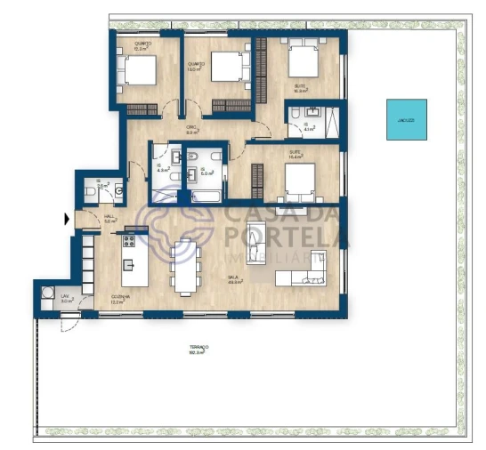 Apartamento T4 para Venda em Canidelo Foto 21