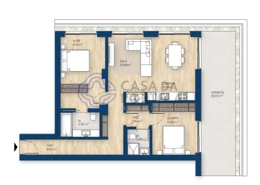 Apartamento T2 para Venda em Canidelo