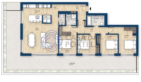 Apartamento T4 para Venda em Canidelo