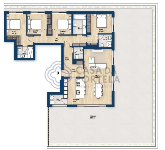 Apartamento T4 para Venda em Canidelo Foto 17