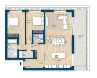 Apartamento T2 para Venda em Canidelo