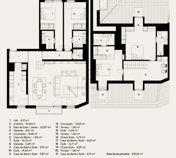 Apartamento T4 para Venda em Alcantara Planta 1