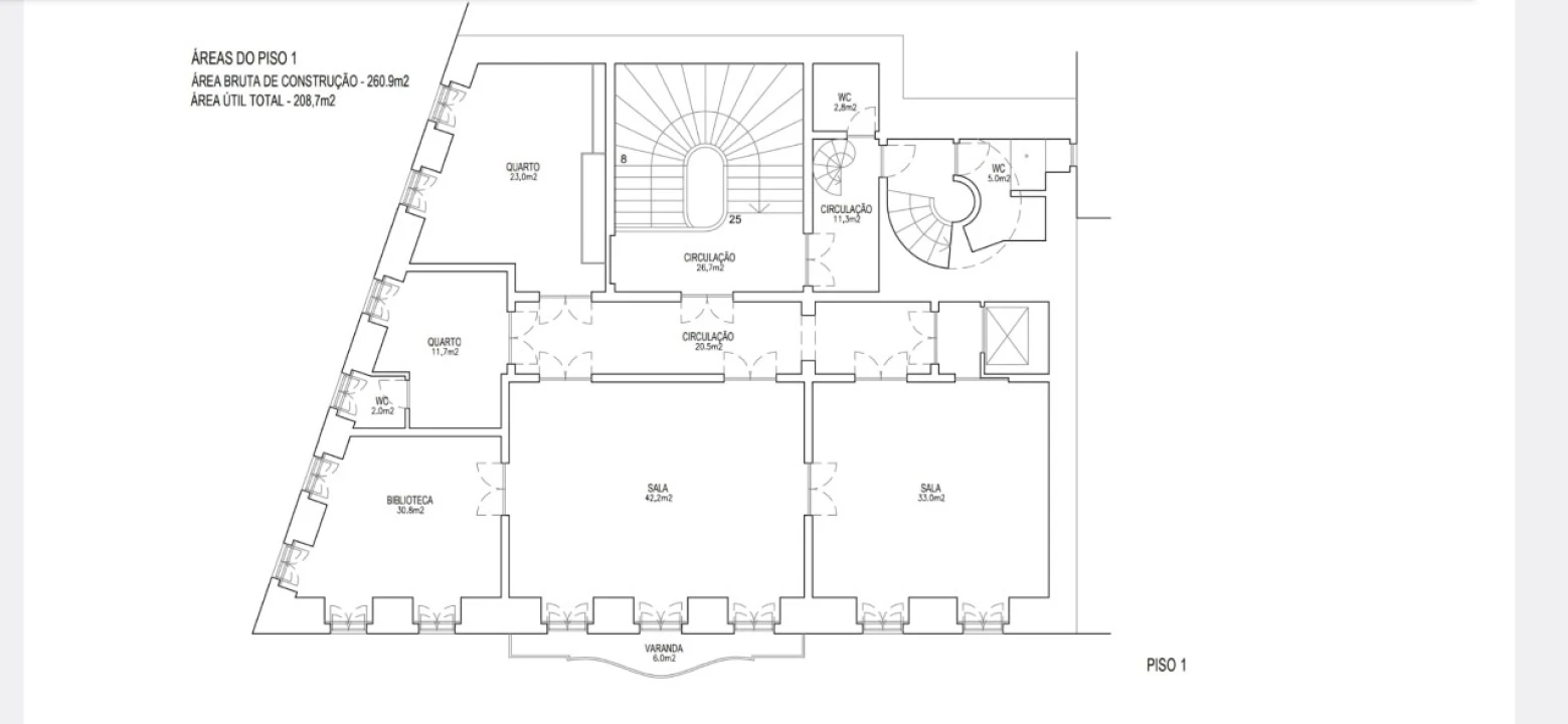 Moradia T7 para Venda em Misericórdia Planta 2