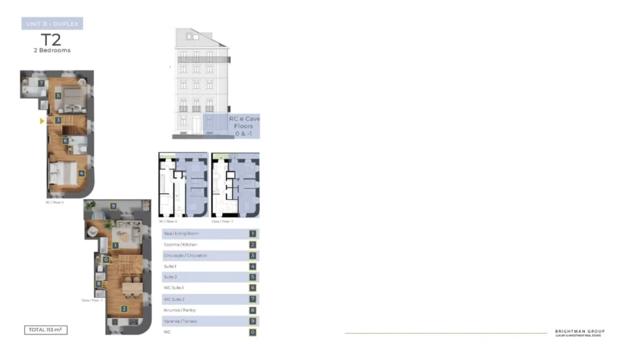 Apartamento T2 para Venda em Campo de Ourique Planta 1