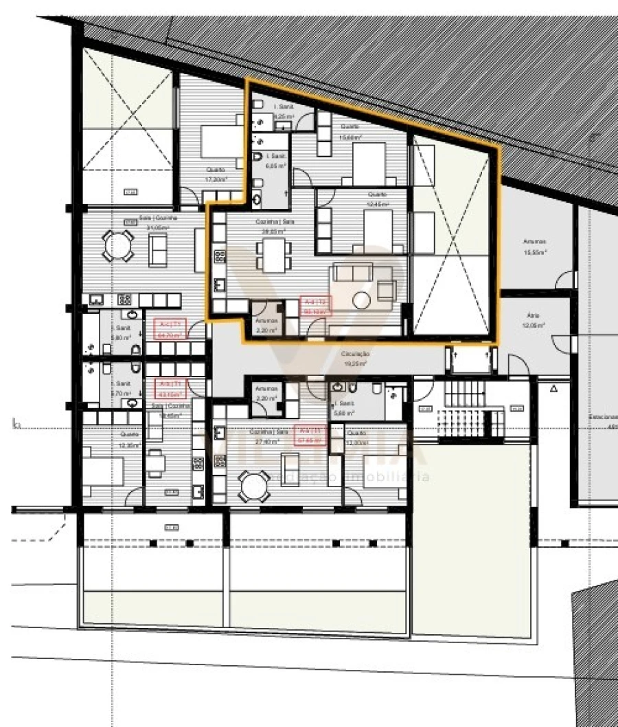 Apartamento T2 para Venda em Arcozelo Foto 3
